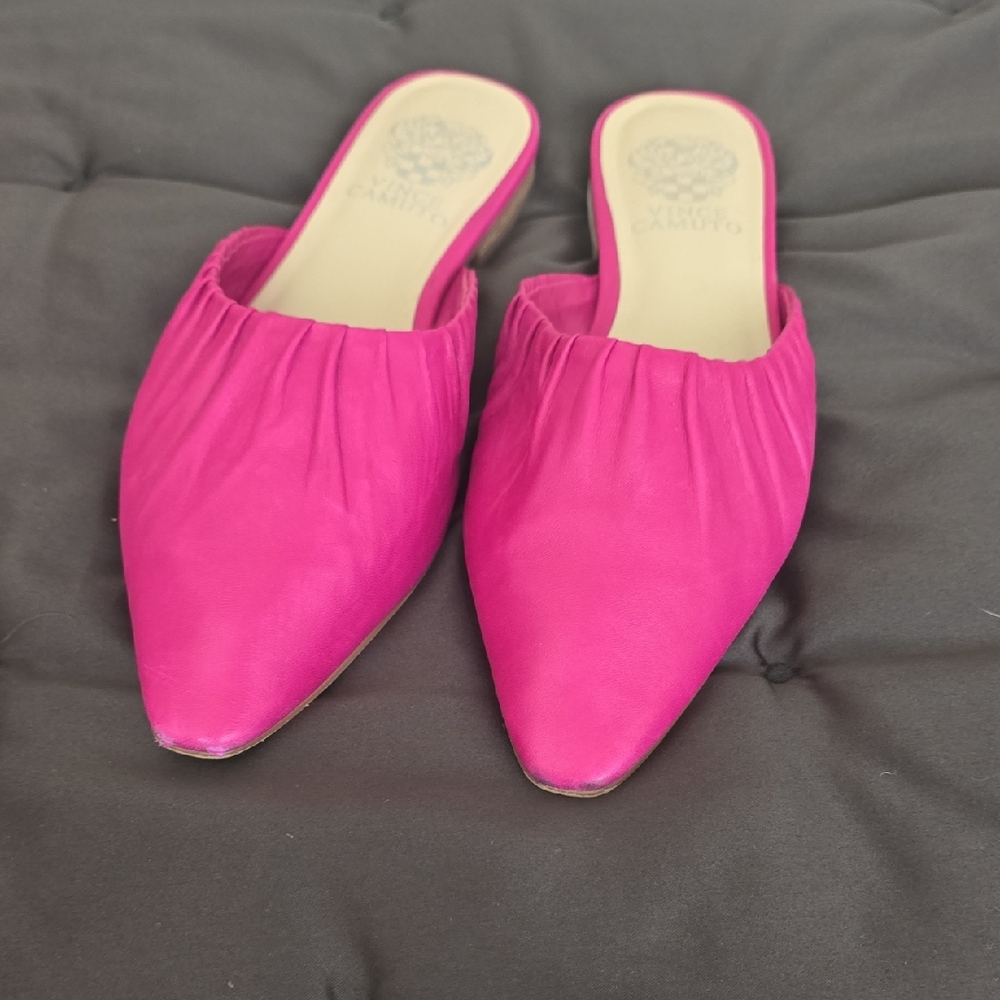 Vince Camuto Vibrant Pink Mules